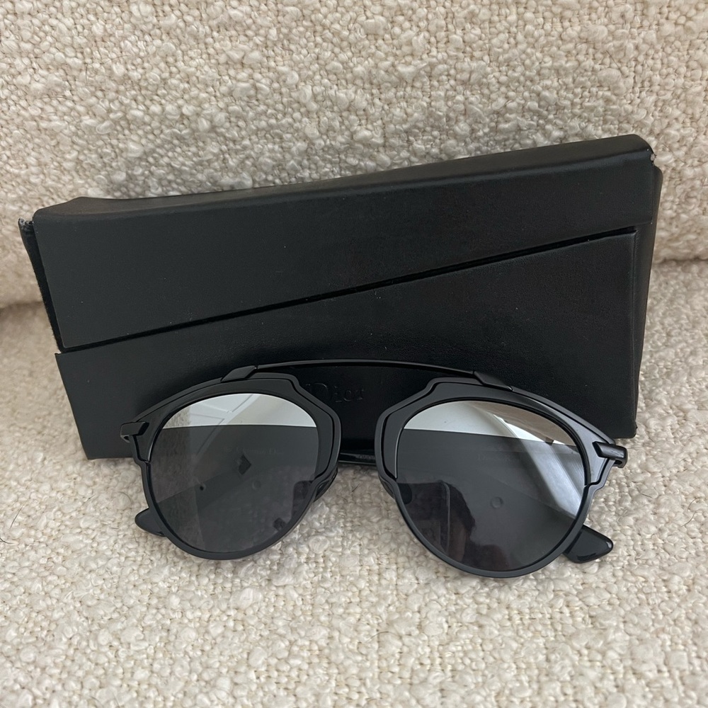 Dior So Real sunglasses black and silver